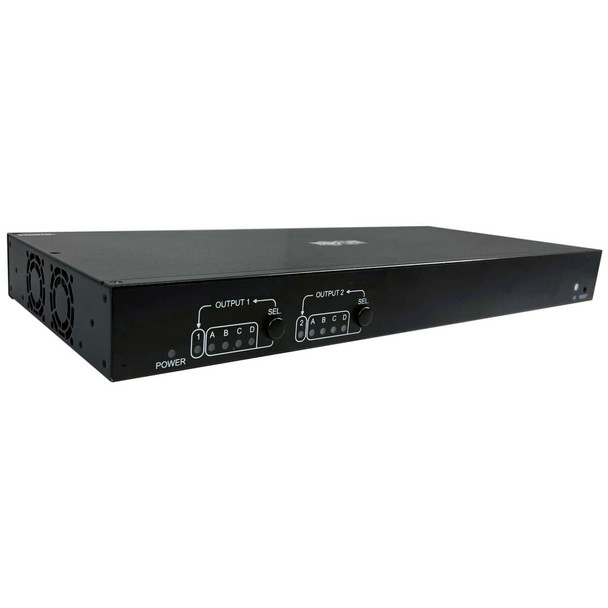 Tripp Lite B127A-4X2-BH2PH 4x2 HDMI over Cat6 Matrix Switch Kit, Switch/2x Pigtail Receivers - 4K 60 Hz, HDR, 4:4:4, PoC, 230 ft. (70.1 m), TAA 10037332269598