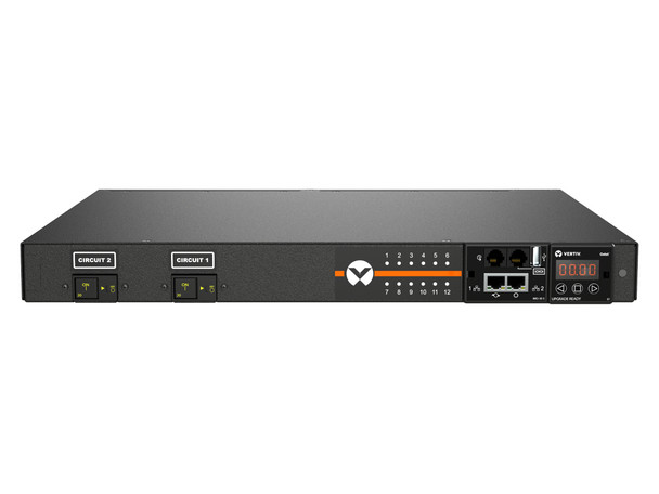 Vertiv Geist MNU3E1R6-12S203-3TL5A0H10-S power distribution unit (PDU) 12 AC outlet(s) 0U Black