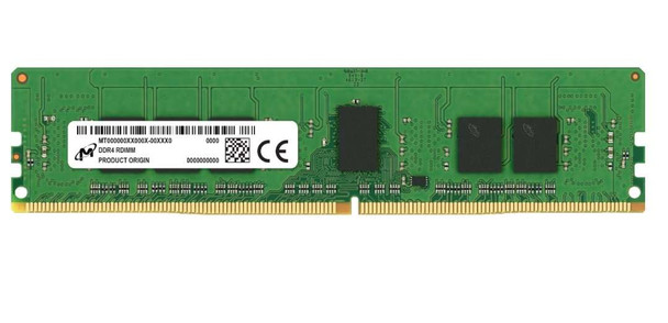 Micron MTA9ASF1G72PZ-3G2E2 8GB DDR4 3200Mhz ECC RDIMM 1Rx8 Retail