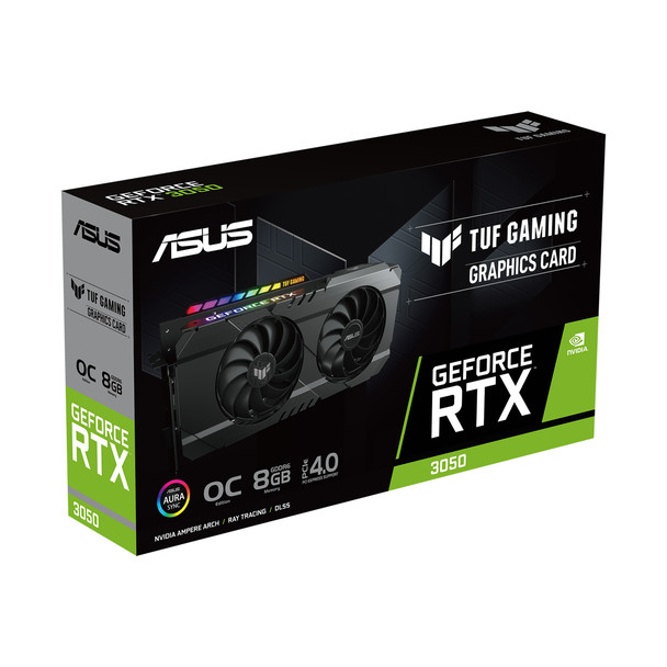 ASUS TUF Gaming TUF-RTX3050-O8G-GAMING graphics card NVIDIA GeForce RTX 3050 8 GB GDDR6