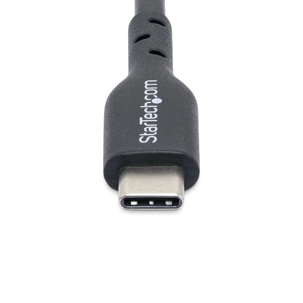 StarTech.com 2m (6ft) USB C Charging Cable, USB-C Cable, USB 2.0 Type-C Laptop Charger Cord, 60W 3A Power Delivery, TPE Jacket, USB-C Data Transfer Cable, M/M