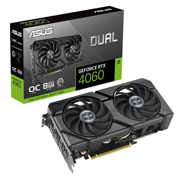 ASUS VCX DUAL-RTX4060-O8G-EVO GeForce RTX 4060 EVO OC 8GB GDDR6 128B Retail