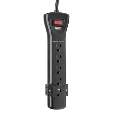 Tripp-Lite SURGE SUPER7B 7Outlet 7ft 2160Joule NEMA 5-15P Black Strip Retail