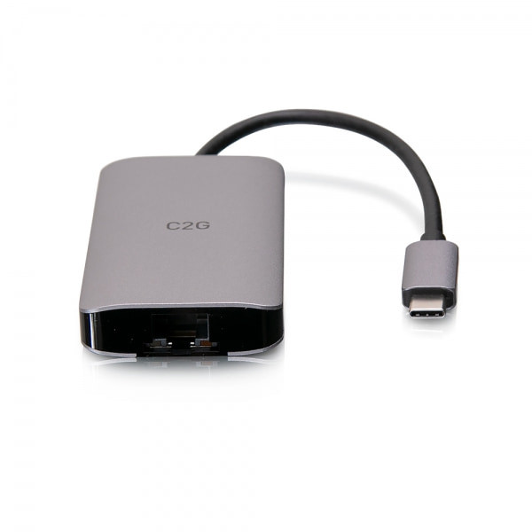 C2G USB-C 4-in-1 Mini Dock with HDMI, USB-A, Ethernet, and USB-C Power Delivery up to 100W - 4K 30Hz 54456