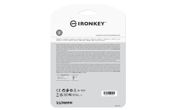 Kingston Technology IronKey 128GB USB-C Vault Privacy 50C AES-256 Encrypted, FIPS 197 IKVP50C/128GB