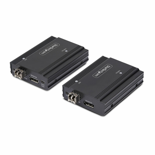 StarTech.com DisplayPort KVM Extender over Fiber Optic, 4K 60Hz, Console Extender Kit, Up to 984ft/300m (Multi-mode) with Pre-installed SFP+ Modules, 3x USB HID FD121-KVM-EXTENDER