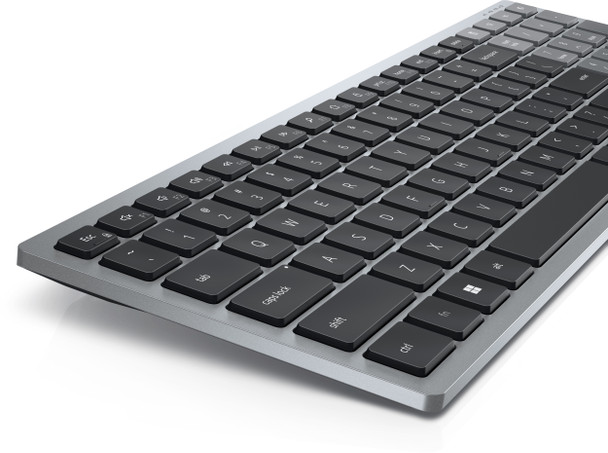 DELL KB740 keyboard RF Wireless + Bluetooth QWERTY English Grey, Black KB740-GY-R-US