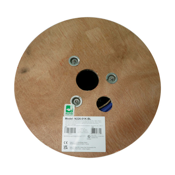 Tripp Lite N226-01K-BL Cat8 25G/40G Solid Core S/FTP Bulk Ethernet Cable, CMR Rated, Blue, 1000 ft. (305 m) N226-01K-BL