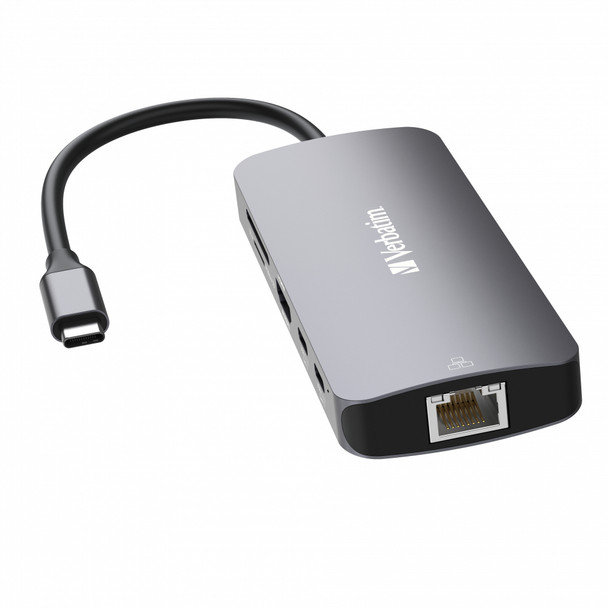 Verbatim CMH-09 USB Type-C 10000 Mbit/s Silver 32152