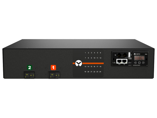 Vertiv Geist MNR3EDR6-24CF18-3TL14A0H10-S power distribution unit (PDU) 24 AC outlet(s) 0U Black NR30216