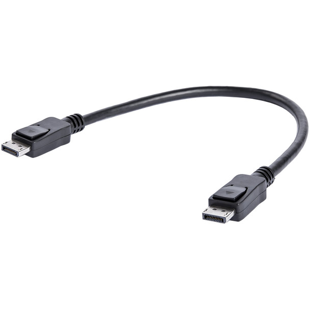 StarTech.com 1ft (30cm) DisplayPort 1.2 Cable - 4K x 2K Ultra HD VESA Certified DisplayPort Cable - Short DP to DP Cable for Monitor - Slim DP Video/Display Cord - Latching DP Connectors DISPLPORT1L
