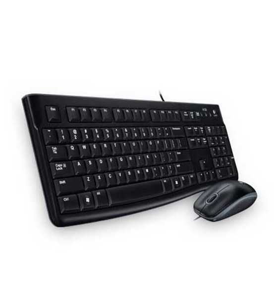 Logitech Keyboard & Mouse 920-002565 Desktop Mk120 Wired USB Retail