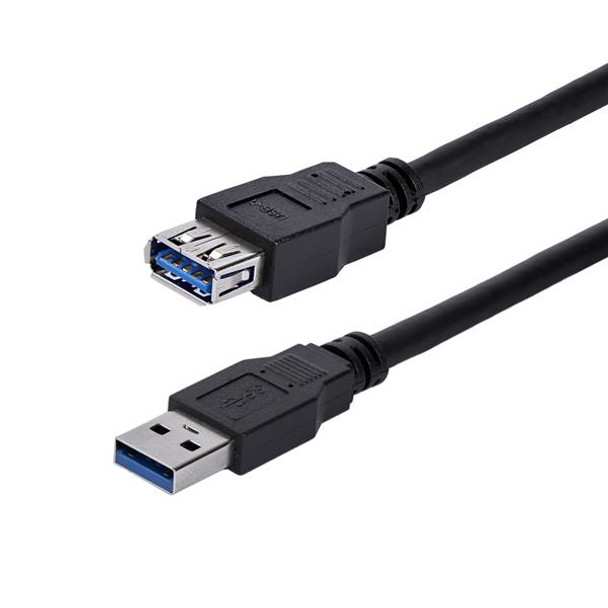 StarTech USB3SEXT1MBK 1m SuperSpeed USB 3.0 Extension Cable A to A M F Retail