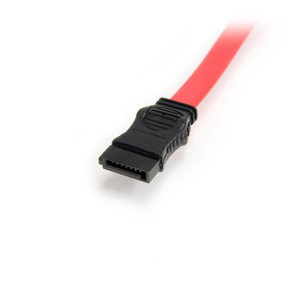 StarTech SLSATAF36 36 Slimline SATA to SATA w LP4 Power Cable Adapter Red RTL