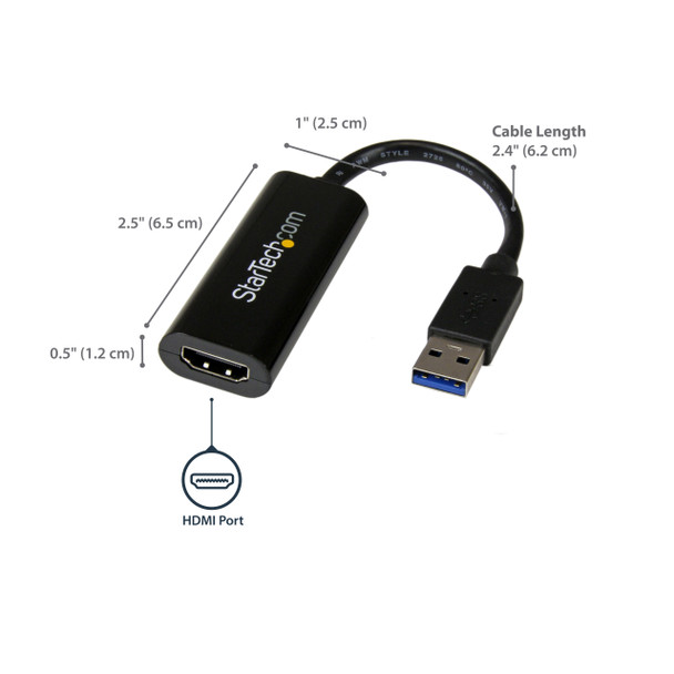 StarTech AC USB32HDES USB3.0 to HDMI External Video Card Multi Monitor Adapter