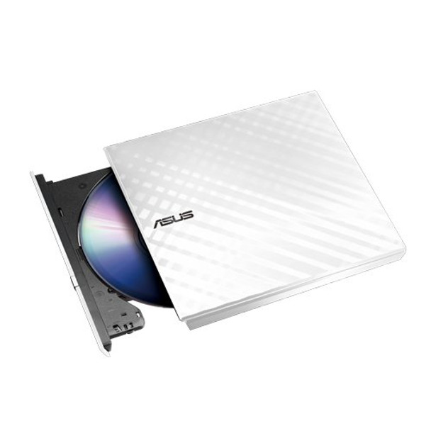 ASUS Slim DVDRW SDRW-08D2S-U WHT G AS 8X USB White for PC Mac and Laptop RTL