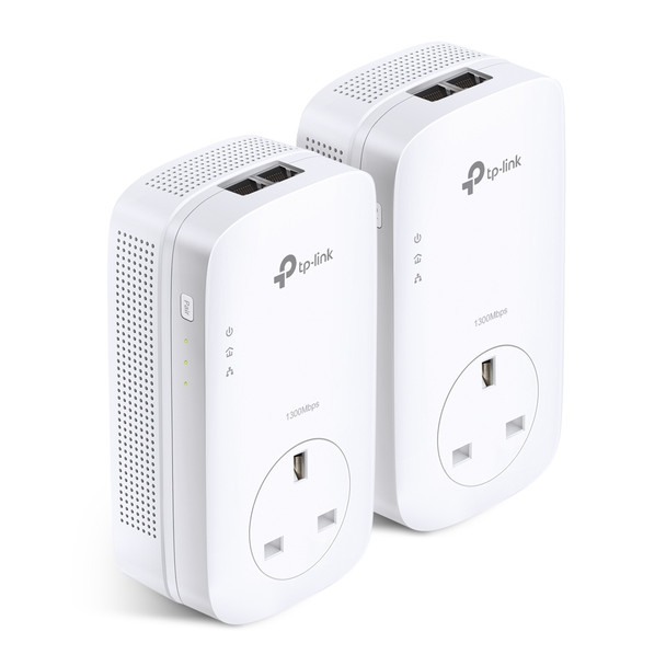 TP-Link AC TL-PA9020P KIT AV2000 2PTÿGigabitÿPassthroughÿPowerlineÿStarter Kit