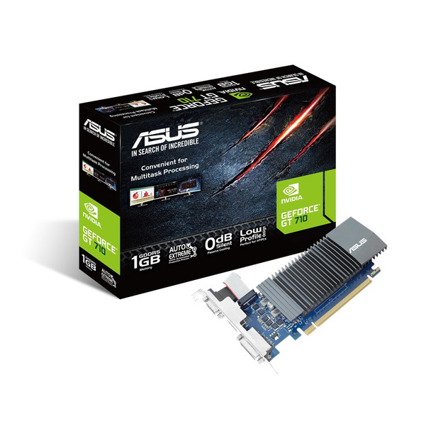 Asus VCX GT710-SL-1GD5-BRK GeForce GT710 GDDR5 1GB 32bit PCIE DVI HDMI Retail