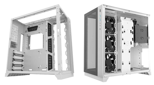 Lian-Li Case PC-O11DW Tower White 3.5x3 or 2.5x6 EATX ATX mATX USB Retail