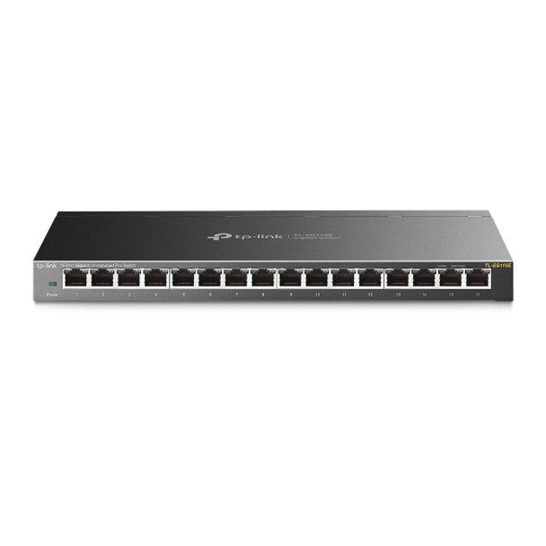 TP-Link NT TL-SG116E 16Port Gigabit Desktop Switch w 4-Port 56W PoE PS RTL