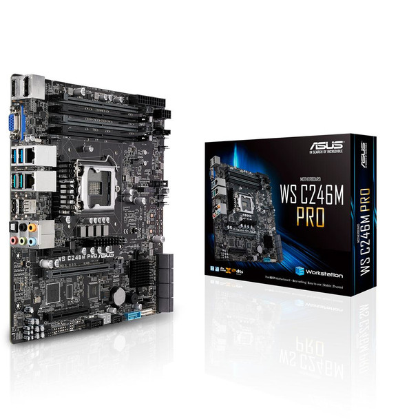 Asus MB WS C246M PRO S1151 C246 Max64GB DDR4 PCIE USB3.1 UATX Retail