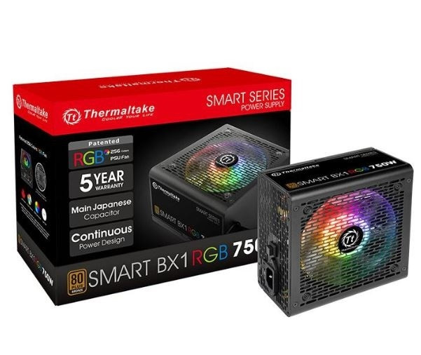 Thermaltake PS PS-SPR-0750NHFABU-1 Smart BX1 RGB 750W 80+Bronze Non-modular