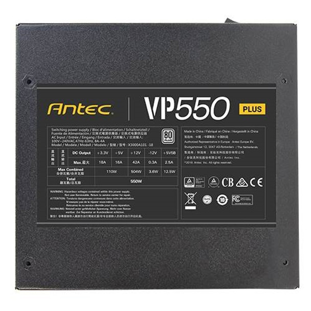 Antec VP550 PLUS 550W 80+ EPS 12V 120mm Silent Fan PCIE SATA APFC NonModular