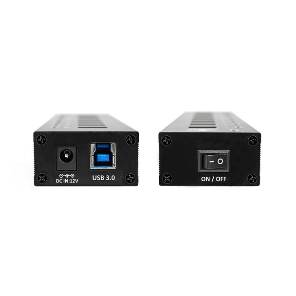 Vantec UGT-AH110U3-BK 10-Port USB 3.0 Aluminum ALL Data charging Hub