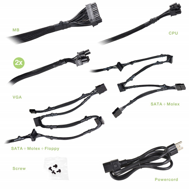 EVGA PS 100-GD-0600-V1 600 GD 600W 80+GOLD 120mm Sleeve Bearing Retail