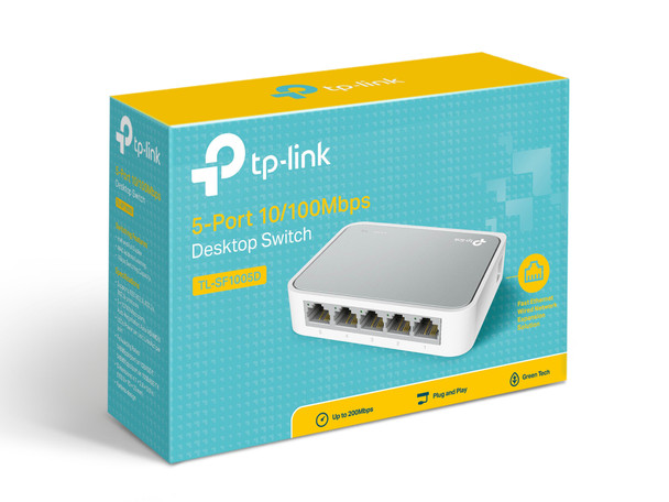 TP-Link Switch TL-SF1005D 5Port 10 100M Mini Desktop 5 10 100M RJ45Port Retail