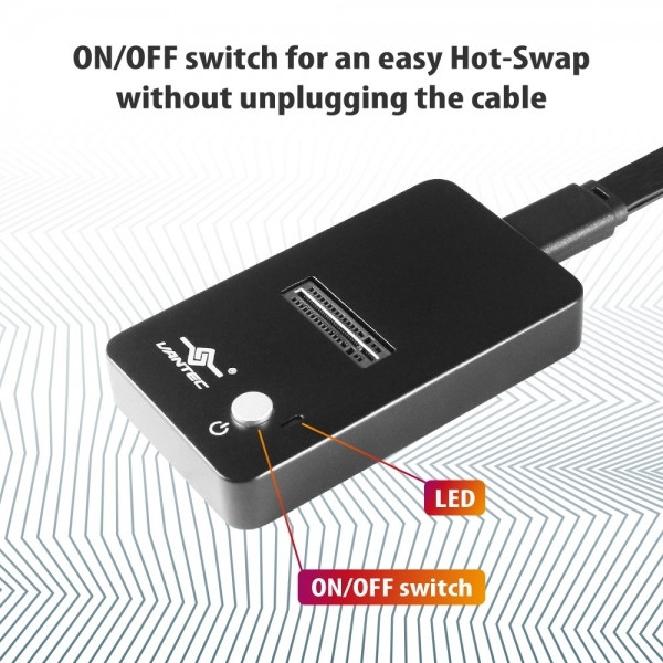 Vantec NST-D208C3-BK NexStar SX USB 3.1 Gen 2 Type C M.2 NVMe SSD Dock Retail