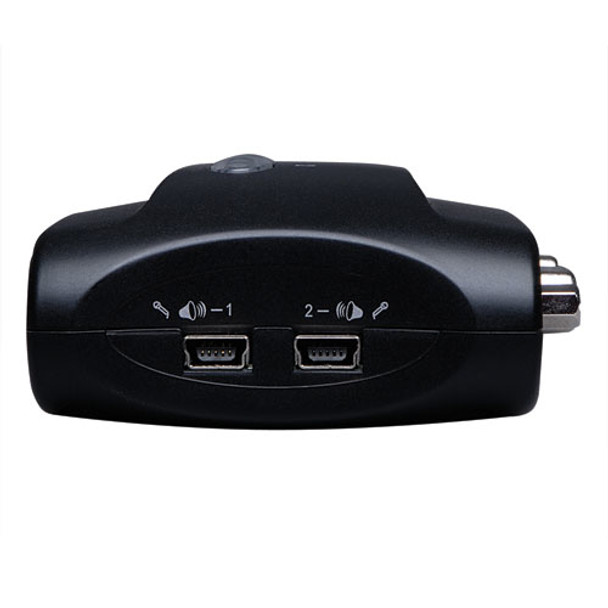 Tripp-Lite B004-VUA2-K-R KVM Switch 2Port Compact USB w Audio and Cable Retail