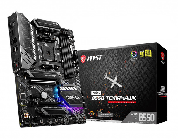 MSI MB MAG B550 TOMAHAWK AMD AM4 RYZEN9 B550 Max128GB DDR4 ATX Retail