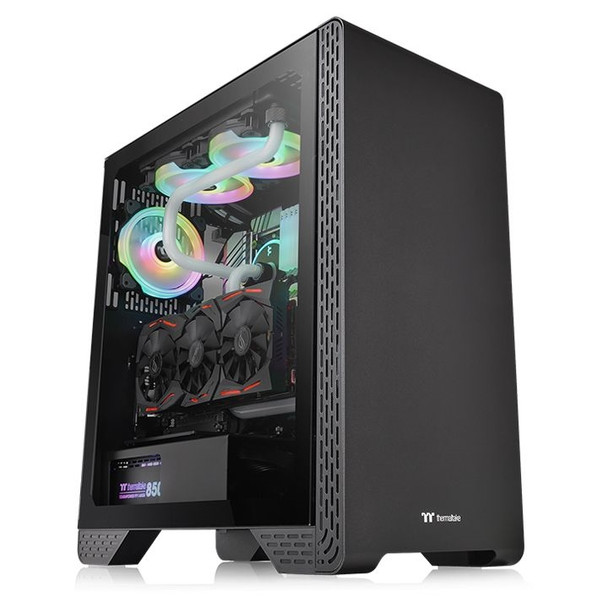 Thermaltake CS CA-1P5-00M1WN-00 S300 TG Black Mid-Tower ATX 120mm fan SPCC RTL