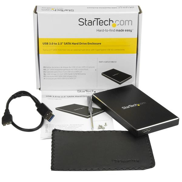 StarTech SAT2510BU32 2.5 SuperSpeed USB3 SSD SATA HD Enclosure Retail