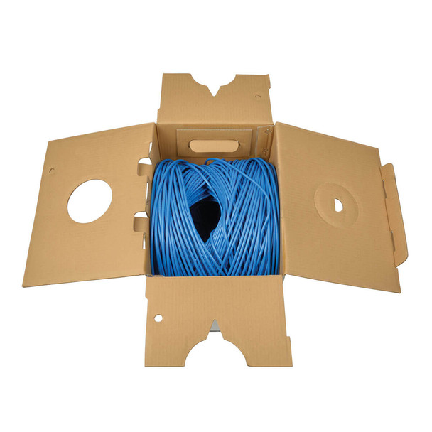 Tripp Lite Cat5e / Cat5 350MHz Bulk Ethernet Cable Solid-Core UTP CMR PVC, Blue, 304.8 m 98642