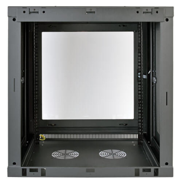 Tripp Lite 12U Wall Mount Rack Enclosure Server Cabinet with Clear Acrylic Door, Low-Profile Switch-Depth 98669