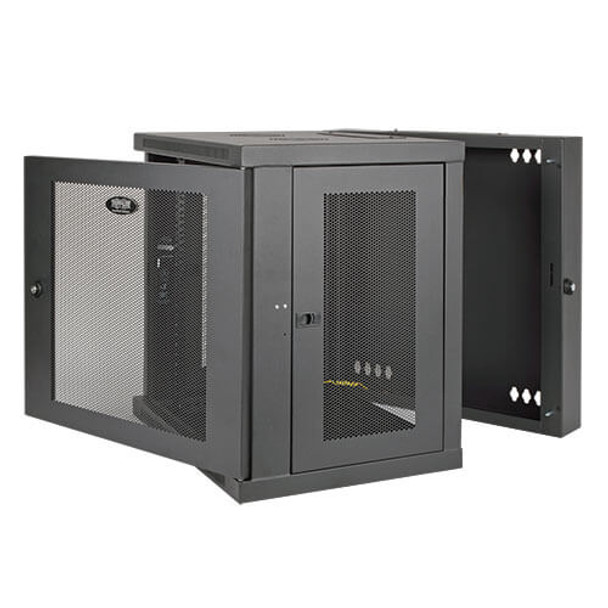 Tripp Lite 12U Wall Mount Rack Enclosure Server Cabinet, UPS Depth, Hinged Back 98671