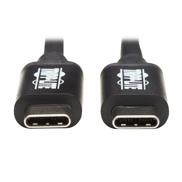 Tripp Lite Thunderbolt 3 Cable 20 Gbps Passive 5A 100W Power Delivery, 4K, USB C, M/M, 2M, Black 98701