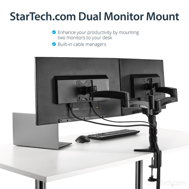 StarTech.com Desk-Mount Dual Monitor Arm - Articulating 98792
