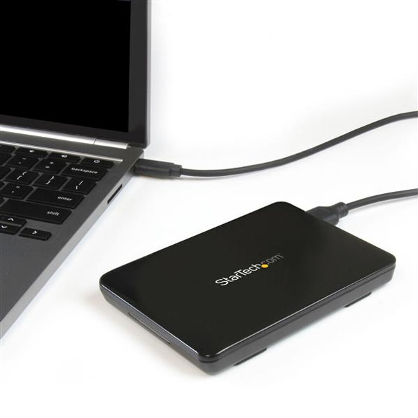 StarTech.com USB 3.1 (10Gbps) Tool-Free Enclosure for 2.5in SATA SSD/HDD - USB-C 98808