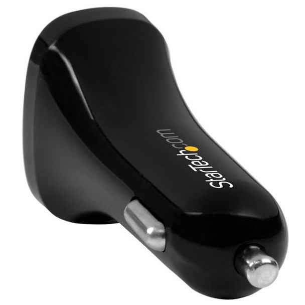 StarTech.com Dual-Port USB Car Charger - 24W/4.8A - Black 98814