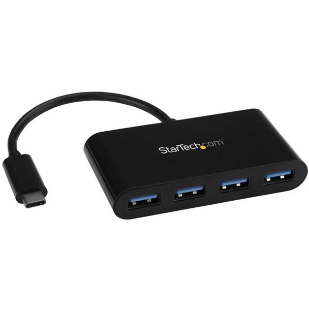 StarTech.com 4-Port USB-C Hub - USB-C to 4x USB-A - USB 3.0 Hub - Bus Powered 98819
