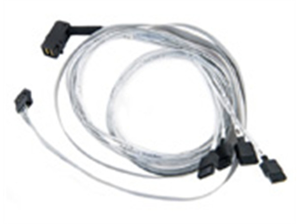 Adaptec 2280000-R 0.8m RA miniSAS SCSI SFF-8643 to 4 x1Serial Fan-Out Cable