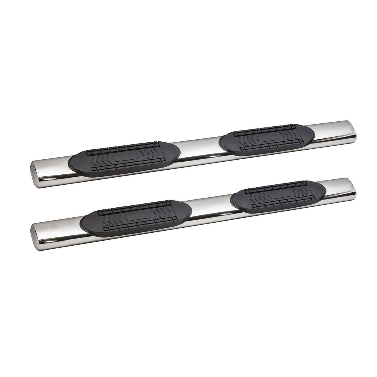 6 in. Oval Straight Tube Cab Length Nerf Bar Stainless Steel - 5-60583