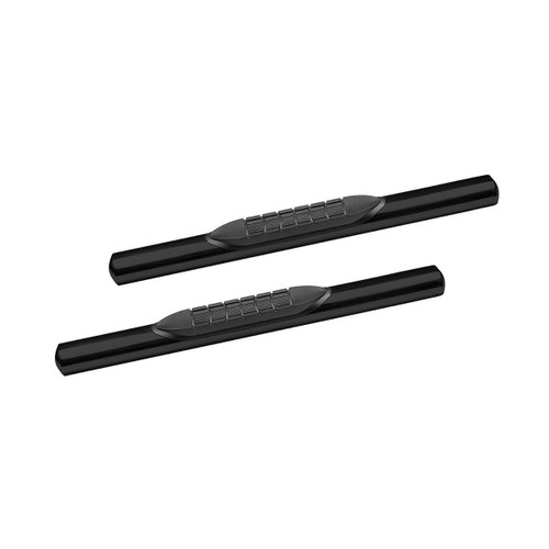 4 in. Oval Straight Tube Nerf Bar Black - 5-45453