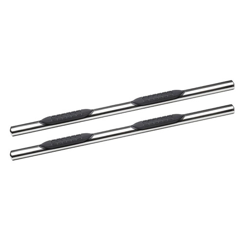 4 in. Oval Straight Tube Nerf Bar Stainless Steel - 5-40653