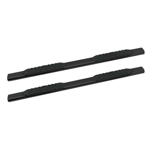 5 in. Oval Straight Tube Cab Length Nerf Bar Black - 5-55804