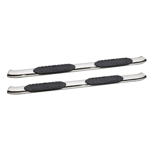 5 in. Oval with 30 Degree Bend Cab Length Nerf Bar Stainless Steel - 5-530153