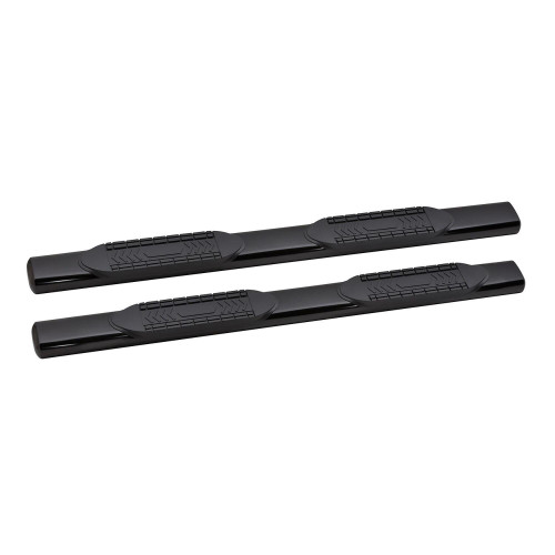 6 in. Oval Straight Tube Cab Length Nerf Bar Black - 5-65804